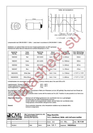 18620452 datasheet  